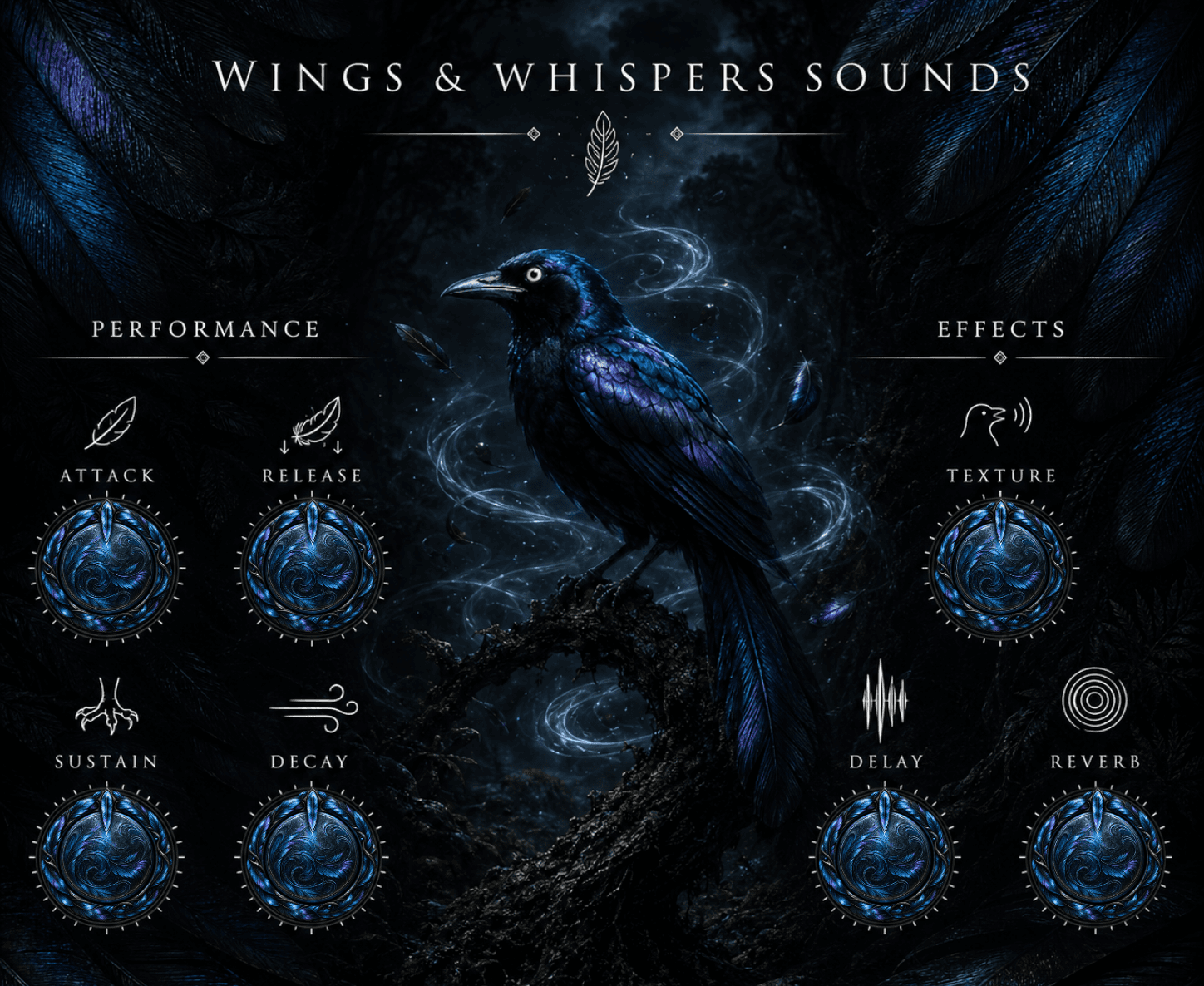 Wings & Whispers Sounds Kontakt instrument interface